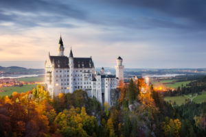 Neuschwanstein castle, near Füssen, Schwangau, Autumn, atmosphere, Dream, Evening, Neuschwanstein castle, near Füssen, Schwangau, Autumn, atmosphere, Dream, Evening,